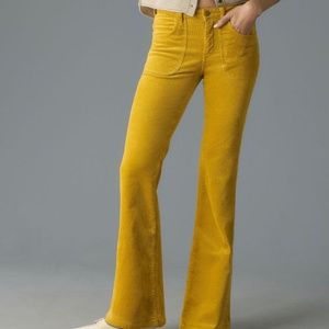 Pilcro - Anthropologie - Icon Low-Rise Corduroy Chop Pocket Flare Jeans by Pilco